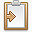 clipboard sign icon