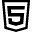 html5 logo 图标