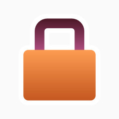 锁定对象FS图标Ubuntu