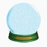 christmas snow globe icon