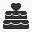 wedding cake icon