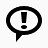 chat exclamation icon