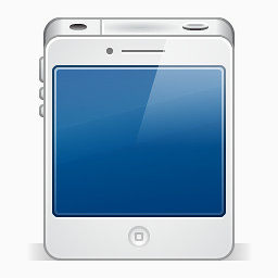 白色的iphone4图标