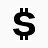 currency sign dollar icon