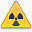 caution radiation icon