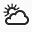 partly cloudy day icon