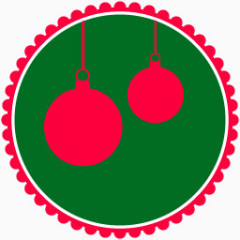 christmas hanging balls图标