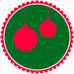 christmas hanging balls图标