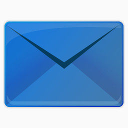 蓝色的Email图标