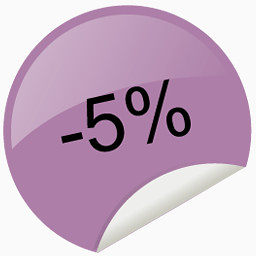 5%折扣标签图标