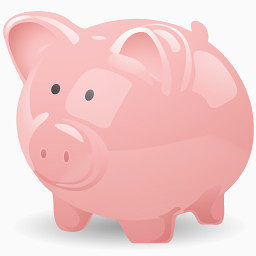粉色小猪储蓄罐图标