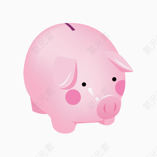 粉色的小猪图标