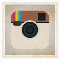 邮票风格社交媒体图标下载