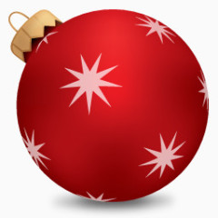 红色圣诞球图标