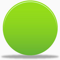 绿色的圆形按钮图标