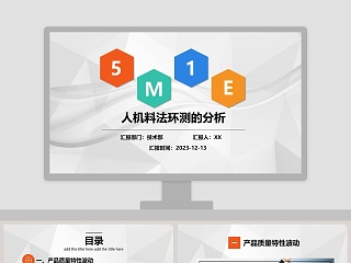 人机料法环测的分析5M1E分析法质量管理培训ppt