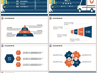 简约清新卡通医护总结PPT