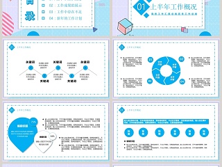 商务企业项目管理工作总结PPT模板