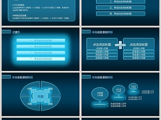 高端科技风工作报告PPT 模板