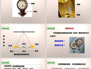 教科版   五年级下册-摆的研究教学ppt课件