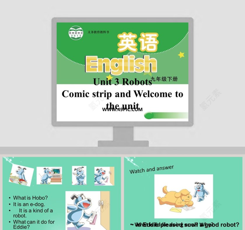 Unit 3 Robots-Comic strip and Welcome to the unit教学ppt课件