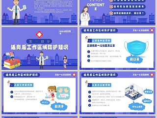 预防新型冠状病毒自我预防防护感染指南知识讲座PPT模板