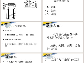 化学变化是有条件的教学ppt课件