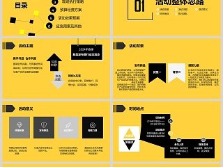 活动策划执行方案汇报商业计划书PPT