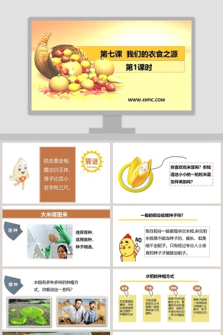 第七课  我们的衣食之源-第教学ppt课件