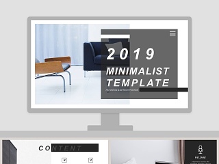 简约风格室内设计动态ppt通用模板