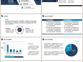 简约2019财务总结报告ppt