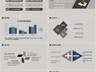 灰色简约销售工作总结方案PPT