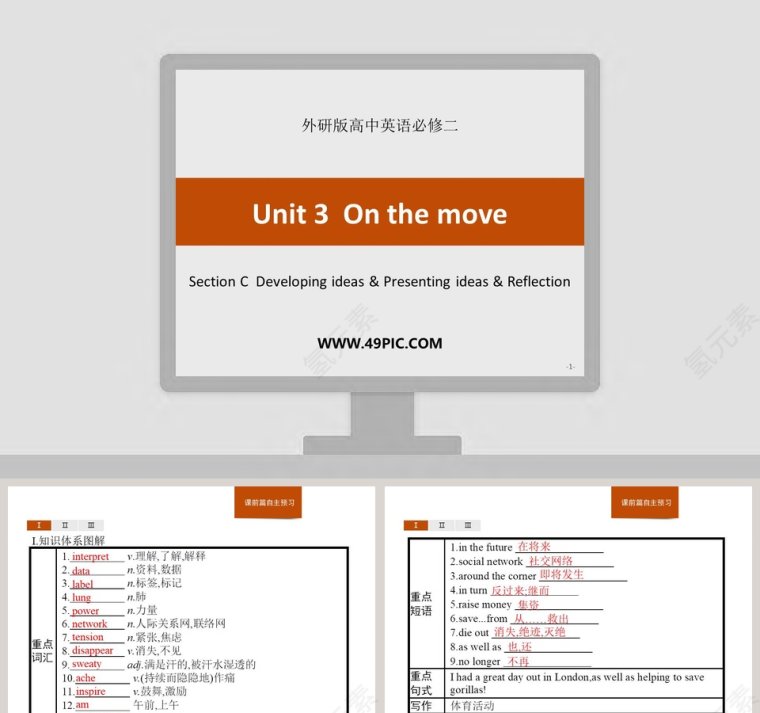 Section C  Developing ideas  Presenting ideas  Reflection-Unit 3  On the move教学ppt课件第1张