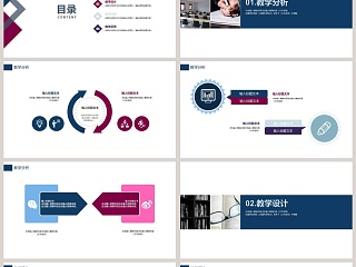 教育教学工作总结PPT模板