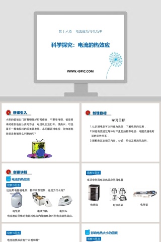 第十六章电流做功与电功率-科学探究电流的热效应教学ppt课件
