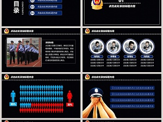 警察公安派出所工作汇报公安PPT