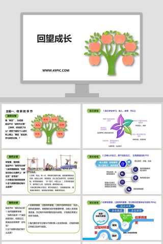 回望成长教学ppt课件下载