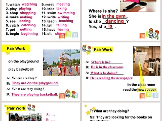 Unit 5  Topic 2-A few students are running around the playground教学ppt课件