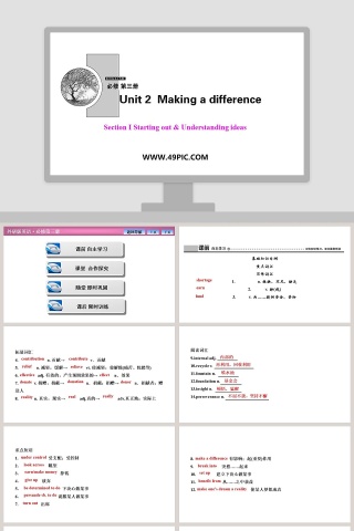 Lucy is in a new school-Unit 4 School in Canada - 教育主题PPT模板