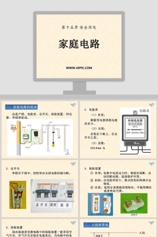家庭电路第十五章 安全用电教学ppt课件