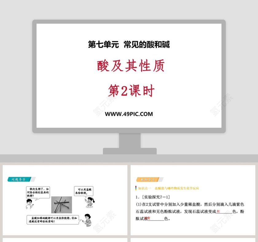 酸及其性质第2期PPT模板