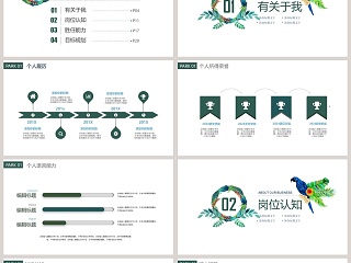 小清新简历PPT模板