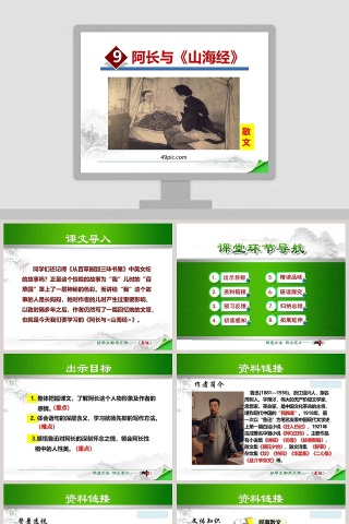 散文解读阿长与山海经语文课件PPT