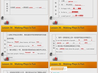 Making Plays Is Fun-Unit 6   Movies and Theatre教学ppt课件