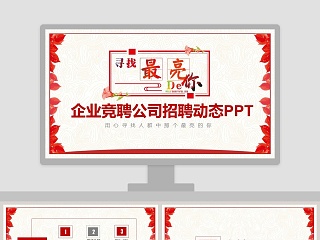 企业竞聘公司招聘动态PPT