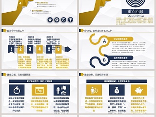 简约清新财务部工作总结PPT