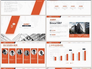 高端大气企业宣传PPT商务ppt模板