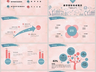 手绘风卡通教学计划设计PPT模板