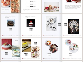 简约西式小甜点宣传通用PPT