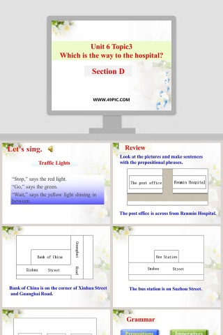 Unit 6 Topic3-Which is the way to the hospital教学ppt课件